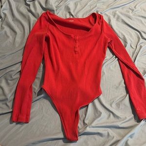 Victoria Secret- Pink Red Bodysuit